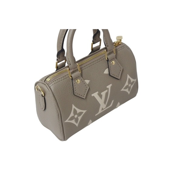 and Louis Vuitton Nano Speedy Handbag Empreinte Beige - Picture 5 of 10